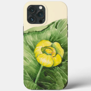 water-lily watercolor iPhone 13 pro max case