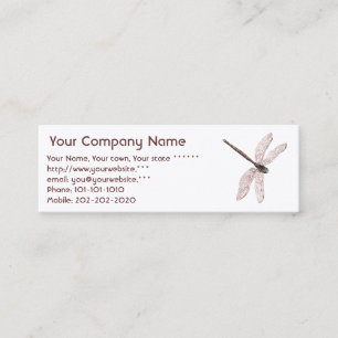 water-lily watercolor mini business card