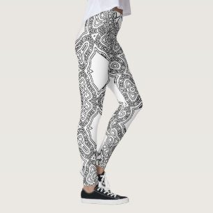 Water Line Loops Womens Custom Leggings