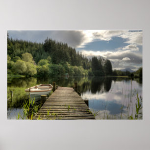 Water Loch Ard Trossachs National Park Poster