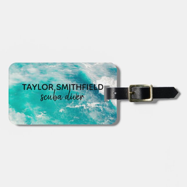 Water Luggage Tag (Front Horizontal)