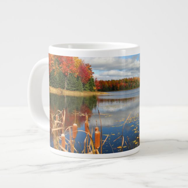 Water | Mabel Lake Canada Large Coffee Mug (Front Left)