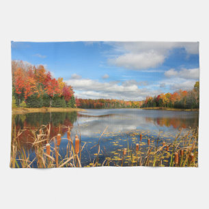 Water Mabel Lake Canada Tea Towel