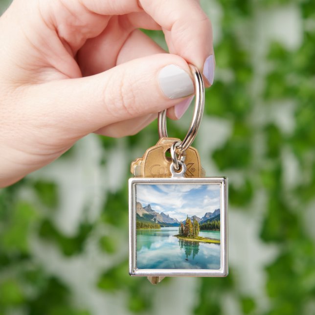 Water | Maligne Lake, Jasper National Park, Canada Key Ring (Hand)