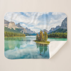 Water   Maligne Lake, Jasper National Park, Canada Sherpa Blanket