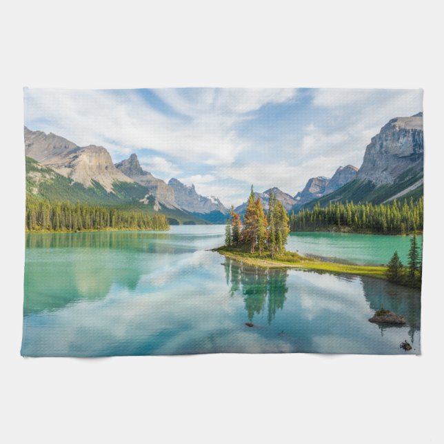 Water | Maligne Lake, Jasper National Park, Canada Tea Towel (Horizontal)
