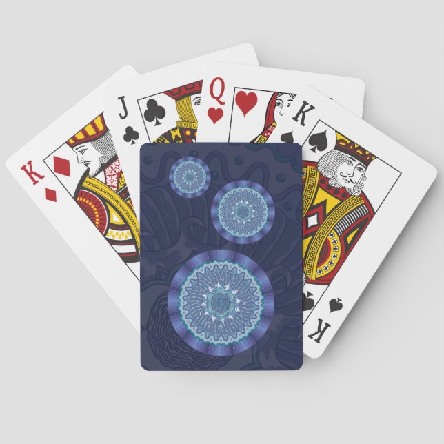 Water Mandala Classic Playing Cards (Back)