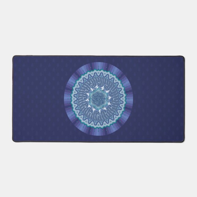 Water Mandala Desk Mat (Front)