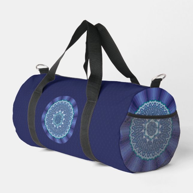 Water Mandala Duffle Bag (Right Corner)