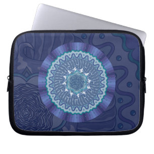Water Mandala Laptop Case
