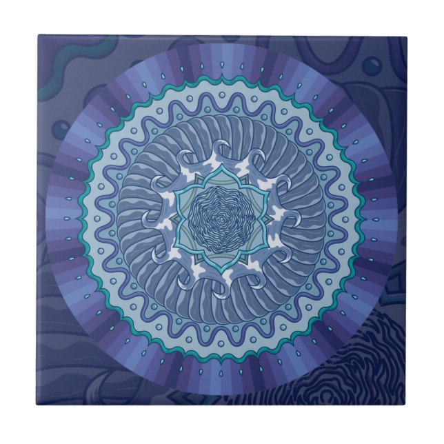 Water Mandala Tile (Front)