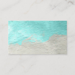 Water Marine Turquoise Paint Business Card