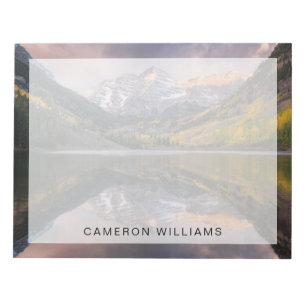 Water Maroon Bells Colorado Notepad