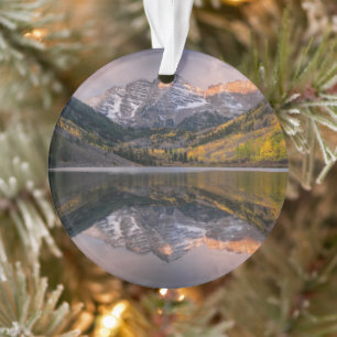Water   Maroon Bells Colorado Ornament