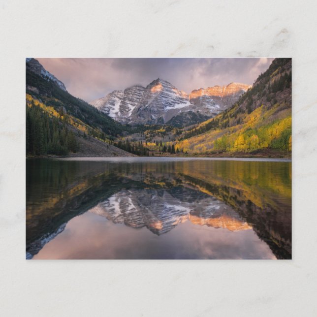 Water | Maroon Bells Colorado Postcard (Front)