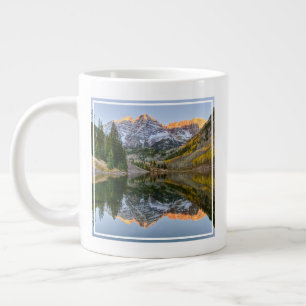 Water   Maroon Bells Lake Aspen Trees Large Coffee Mug