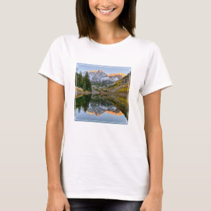 Water   Maroon Bells Lake Aspen Trees T-Shirt