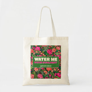 Water Me With Sunlight Botanical Garden Art Tote Bag