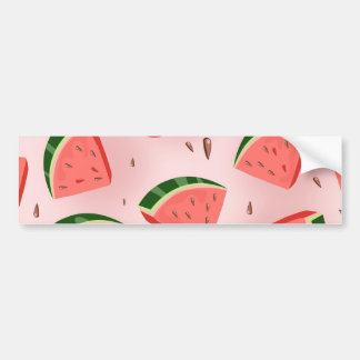 Water Melon Pattern Bumper Sticker