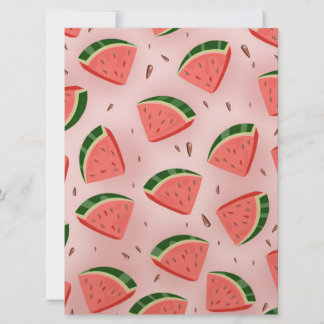 Water Melon Pattern Invitation