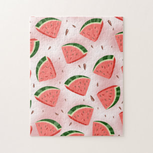 Water Melon Pattern Jigsaw Puzzle