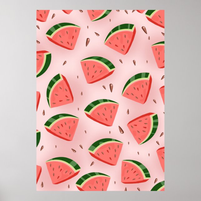 Water Melon Pattern Poster (Front)