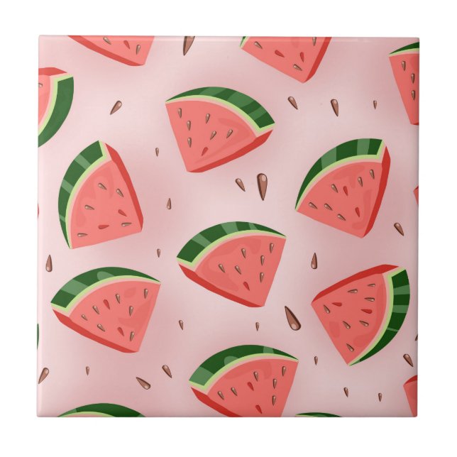 Water Melon Pattern Tile (Front)