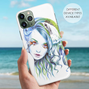 Water Mermaid woman girl Surreal Fantasy Portrait iPhone 11 Pro Max Case