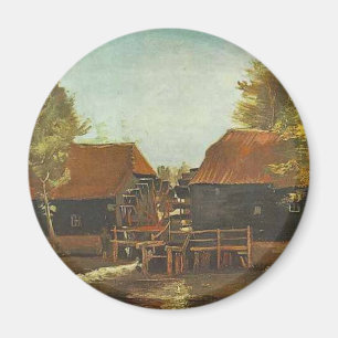 Water Mill at Kollen Near Nuenen 1884, Van Gogh Magnet