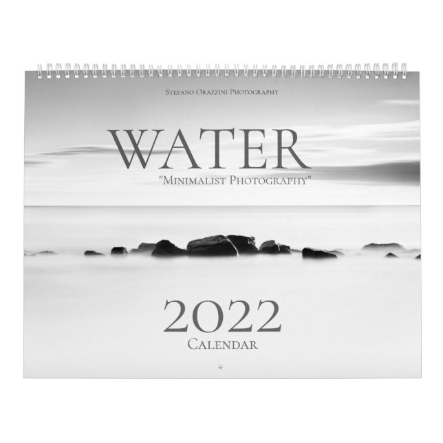 Water, Minimalist Photography Calendar 2022 (Cover)