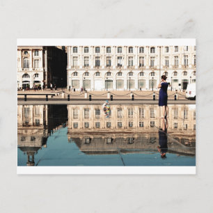 Water Mirror in Bordeaux Postcard