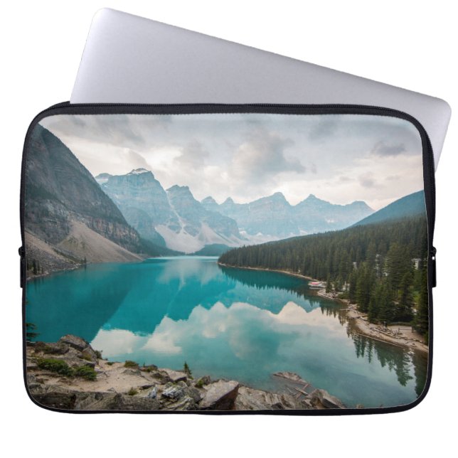 Water | Moraine Lake Alberta Canada Laptop Sleeve (Front)