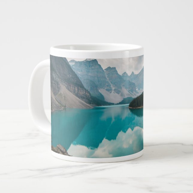 Water | Moraine Lake Alberta Canada Large Coffee Mug (Front Left)