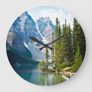 Water   Moraine Lake, Canada Large Clock