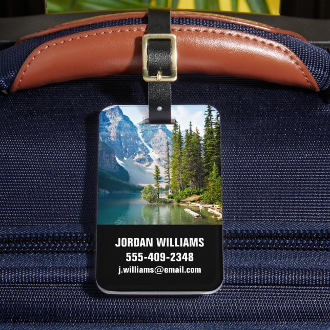 Water | Moraine Lake, Canada Luggage Tag (Front Insitu 2)