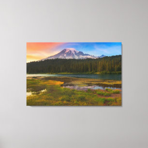 Water Mt. Rainier National Park, Washington Canvas Print