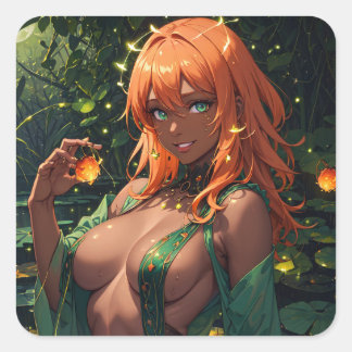 Water Nymphs   Square Sticker