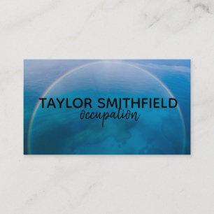 water ocean aerial map modern business card