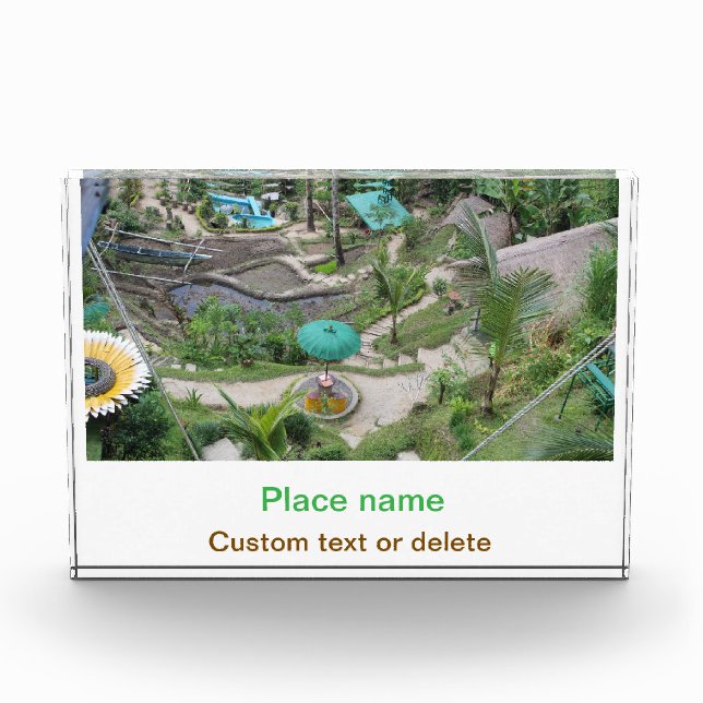 water ocean beach photo add name text place summer (Front)