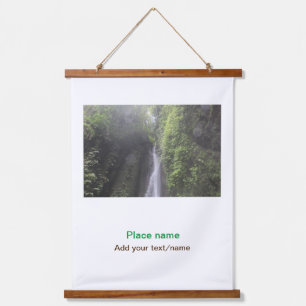 water ocean beach photo add name text place summer hanging tapestry