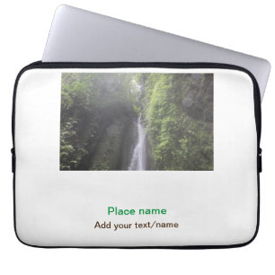 water ocean beach photo add name text place summer laptop sleeve