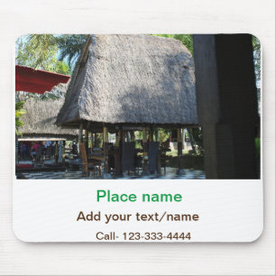 water ocean beach photo add name text place summer mouse mat