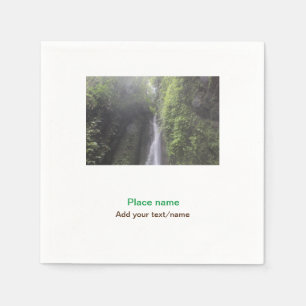 water ocean beach photo add name text place summer napkin