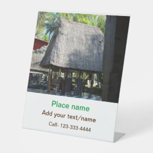 water ocean beach photo add name text place summer pedestal sign