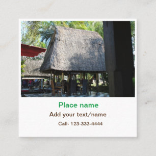 water ocean beach photo add name text place summer square business card