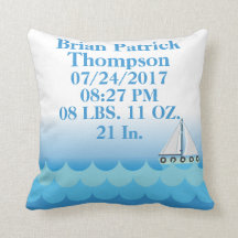 Water Ocean Sea Boat Sailing Baby Boy Birth Stats