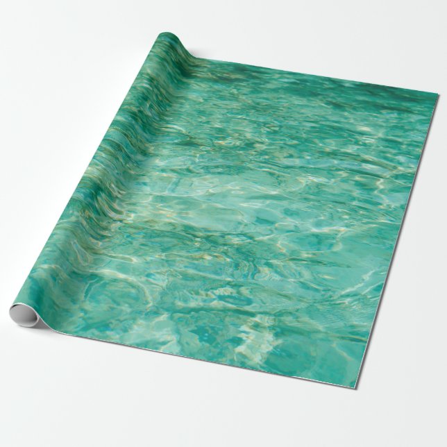 Water ocean sea lacquer river wrapping paper (Unrolled)