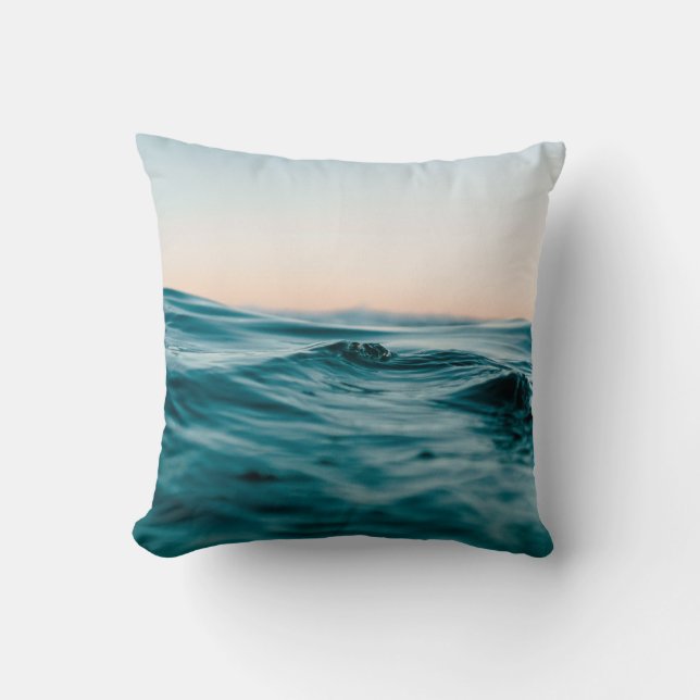 Water ocean wave beach sea nature cushion (Front)