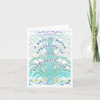 Water of Life Thank You Card