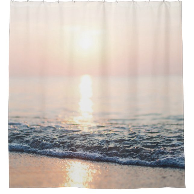 WATER ON SEASHORE SHOWER CURTAIN (Front)